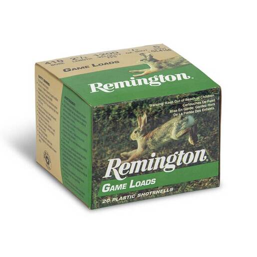 Remington Game Load 410 Gauge 2-1/2in #6 1/2oz Small Game Shotshells – 20 Rounds – #6