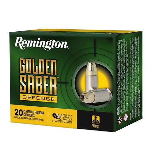 Remington Golden Saber Defense 357 Magnum 125gr BJHP Handgun Ammo Ammo - 20 Rounds 20 Rounds Ammo