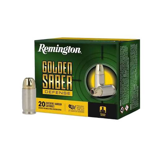Remington Golden Saber Defense 380 Auto (ACP) 102gr BJHP Handgun Ammo Ammo - 20 Rounds 20 Rounds Ammo