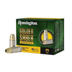 Remington Golden Saber Defense 9mm Luger 124gr BJHP Handgun Ammo - 20 Rounds