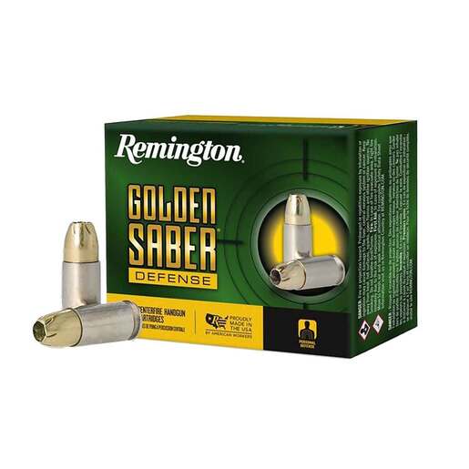 Remington Golden Saber Defense 9mm Luger 147gr BJHP Handgun Ammo Ammo - 20 Rounds 20 Rounds Ammo