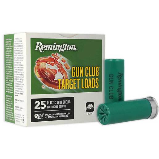 Remington Gun Club 12 Gauge 2-3/4in #8 1-1/8oz Target Shotshells Ammo - 25 Rounds Ammo - #8 25 Rounds - #8 Ammo