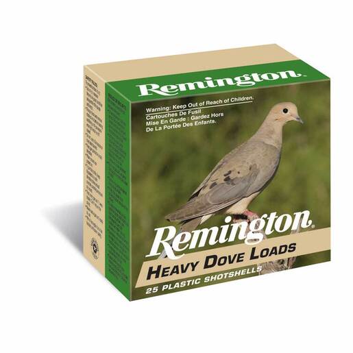 Remington Heavy Dove Load 20 Gauge 2-3/4in 1oz #8 Dove Shotshells – 25 Rounds – #8