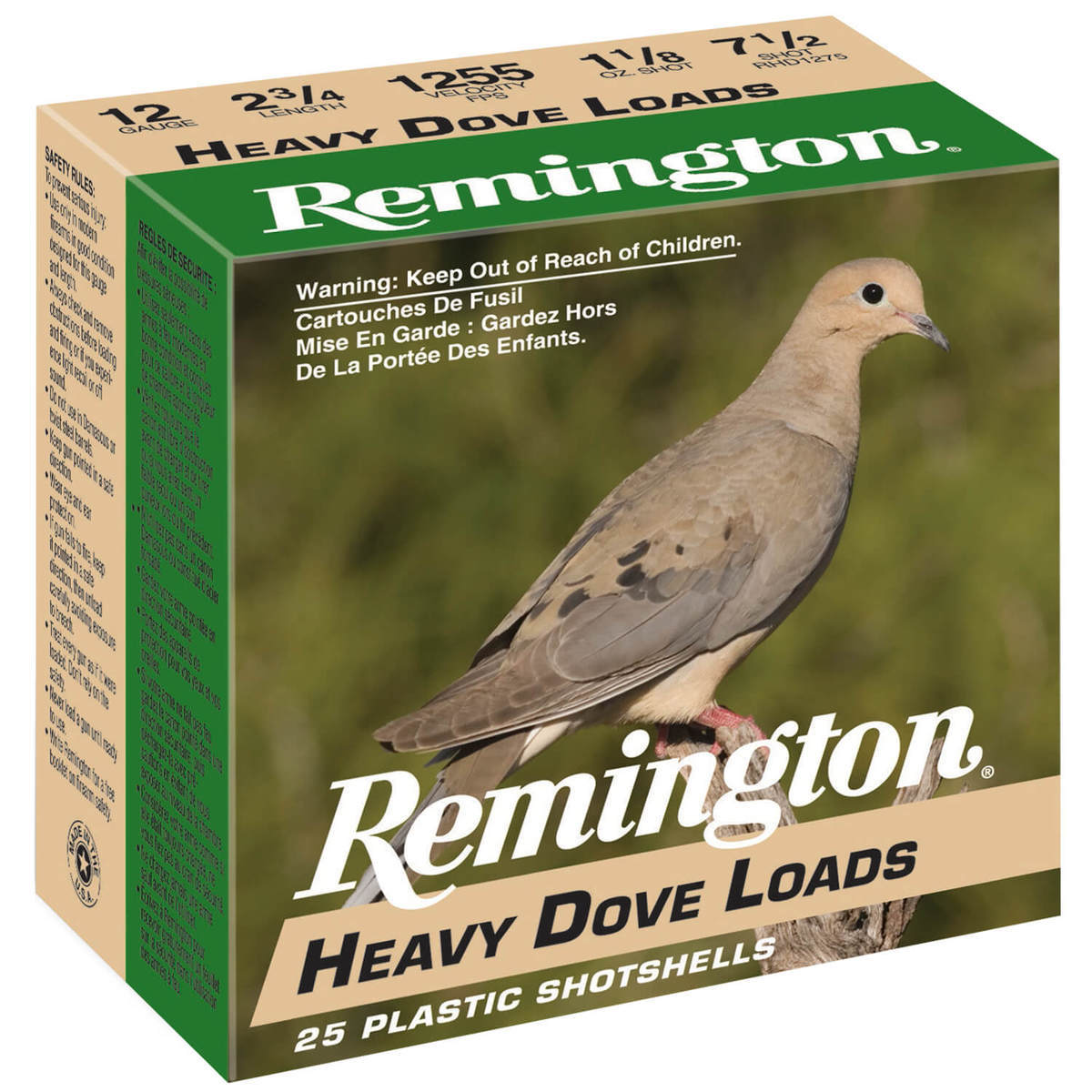 Remington Heavy Dove Loads 12 Gauge 2-3/4in #8 1-1/8oz Upland ...