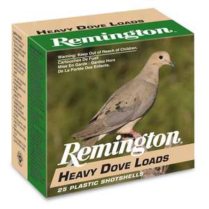 Remington Heavy Dove Loads 20 Gauge 2-3/4in #7.5 1oz Upland Shotshells - 25 Rounds