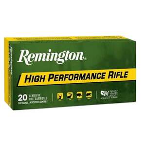 Remington High Performance Rifle 308 Winchester 180gr Soft Point Boat Tail Rifle Ammo - 20 Rounds