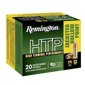 Remington High Terminal Performance 40 S&W 155gr JHP Handgun Ammo - 20 Rounds