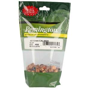 Remington Metallic Components 40 Caliber/10mm Jacketed Hollow Point 155gr Handgun Reloading Bullets - 100 Count