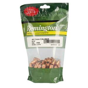 Remington Metallic Components 40 Caliber/10mm Jacketed Hollow Point 180gr Handgun Reloading Bullets - 100 Count