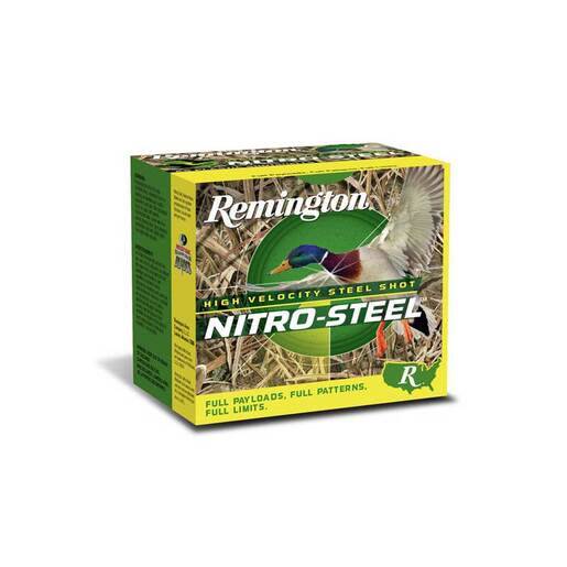 Remington Nitro Steel 12 Gauge 3in 1-3/8oz T Shot Waterfowl Shotshells – 25 Rounds – T
