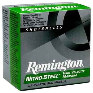 Remington Nitro-Steel 12 Gauge 3in #3 1-1/4oz Waterfowl Shotshells - 25 Rounds Remington Nitro-Steel 12 Gauge 3in #3 1-1/4oz Waterfowl Shotshells - 25 Rounds