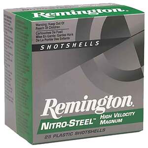 Remington Nitro-Steel 12 Gauge 3in #4 1-1/4oz Waterfowl Shotshells - 25 Rounds