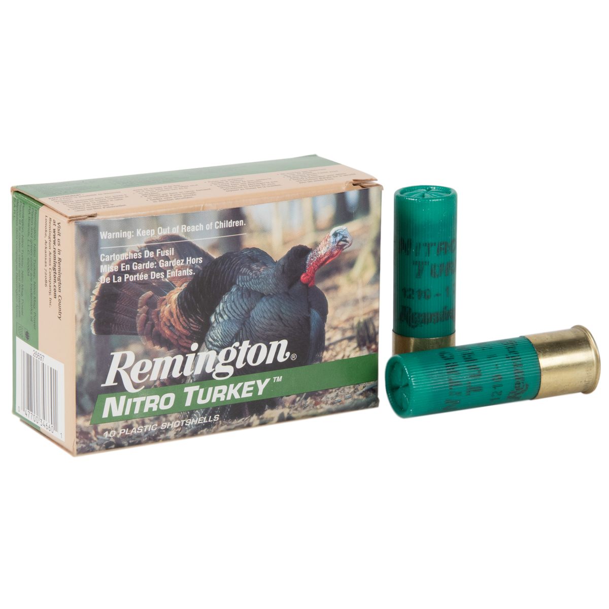 Turkey Rounds Remington Nitro Turkey 12ga 3in #6 1-7/8oz Turkey Shotshells - 10 ...