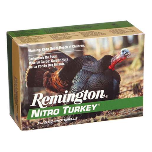 Remington Nitro Turkey 12 Gauge 2-3/4in #4 1-1/2oz Turkey Shotshells – 10 Rounds – #4