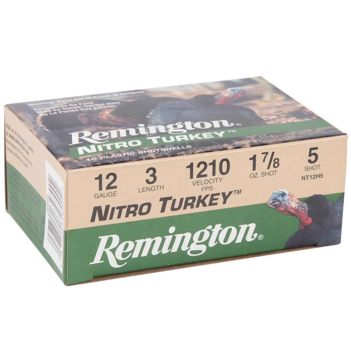 Remington Nitro Turkey 12 Gauge 3in 1 7/8oz Turkey Shotshells - 10 Rounds Remington Nitro Turkey 12 Gauge 3in 1 7/8oz Turkey Shotshells - 10 Rounds