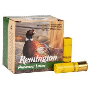 Remington Pheasant Loads 20 Gauge 2-3/4in #4 1oz Upland Shotshells - 25 Rounds Remington Pheasant Loads 20 Gauge 2-3/4in #4 1oz Upland Shotshells - 25 Rounds