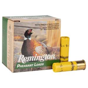 Remington Pheasant Loads 20 Gauge 2-3/4in #5 1oz Upland Shotshells - 25 Rounds Remington Pheasant Loads 20 Gauge 2-3/4in #5 1oz Upland Shotshells - 25 Rounds