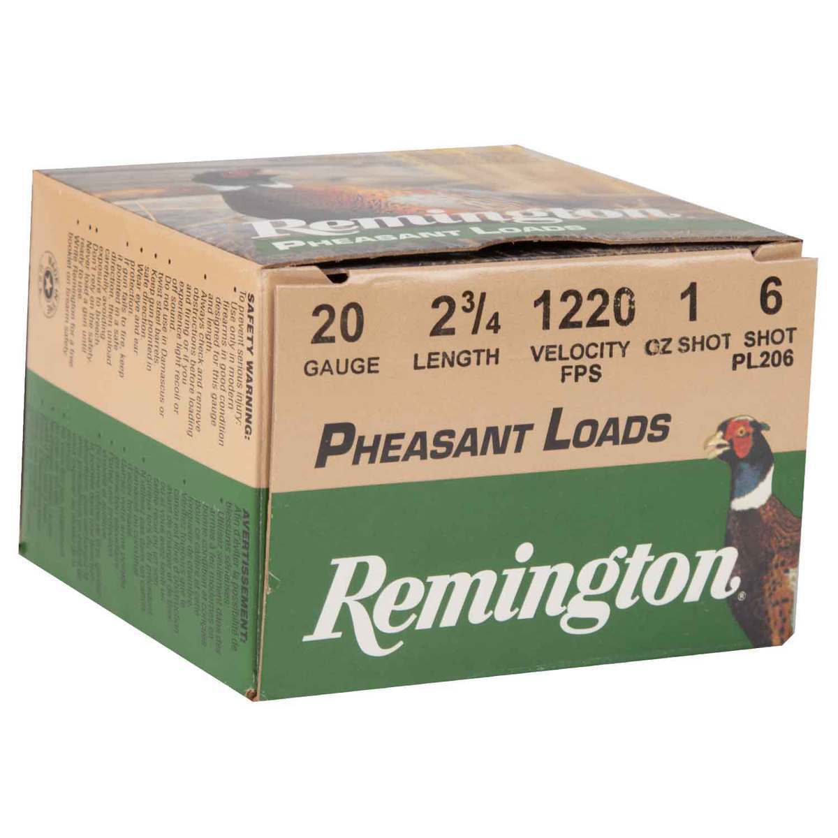 Remington Pheasant Loads 20 Gauge 2-3/4in #6 1oz Upland Shotshells - 25 Rounds Remington Pheasant Loads 20 Gauge 2-3/4in #6 1oz Upland Shotshells - 25 Rounds