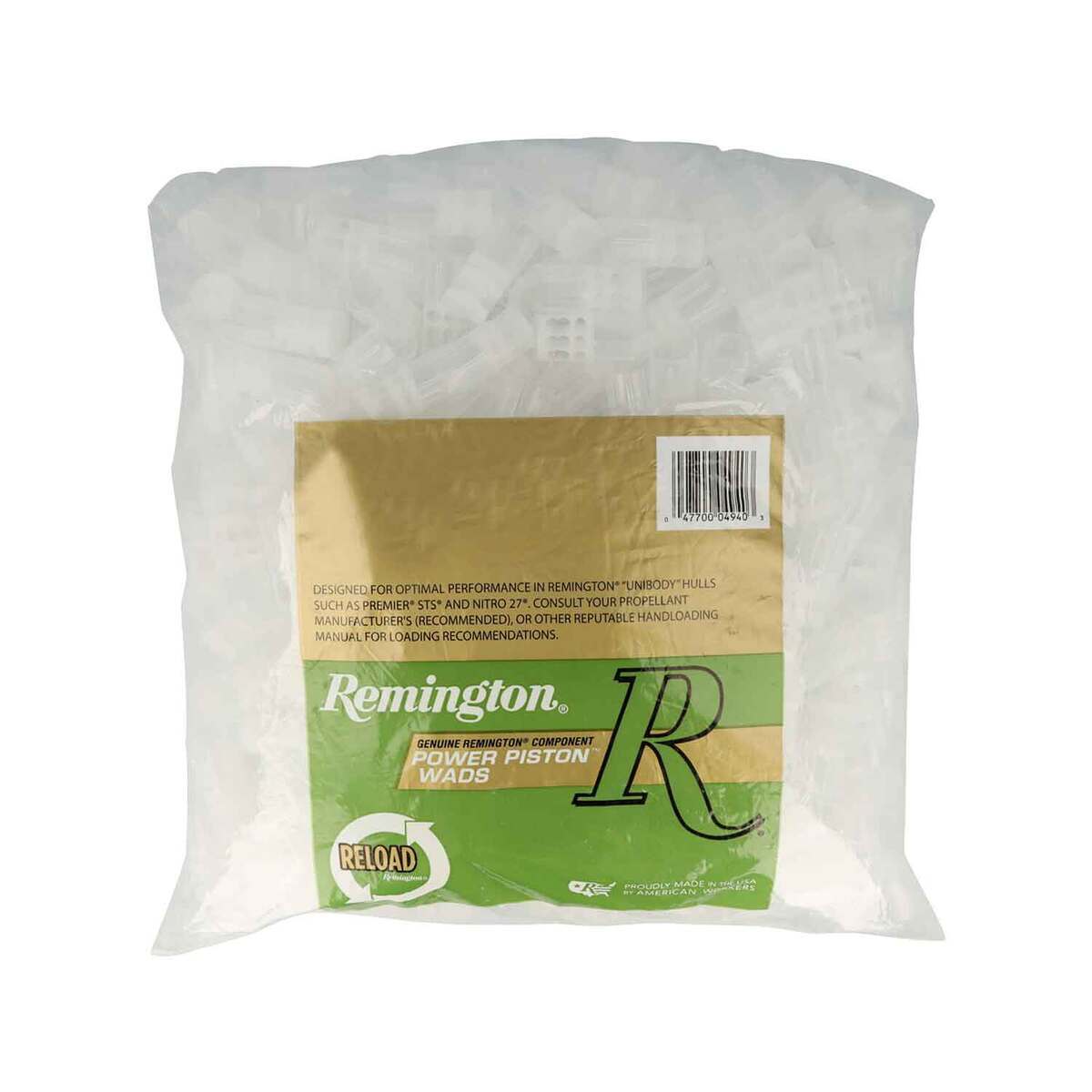 Remington Power Piston 410 Bore Target Wad - Clear Remington Power Piston 410 Bore Target Wad - Clear