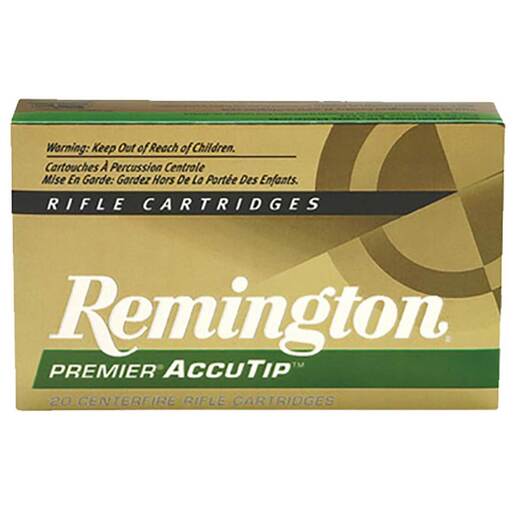 Remington Premier 243 Winchester 75gr AccuTip-V BT Rifle Ammo Ammo - 20 Rounds 20 Rounds Ammo