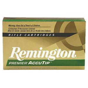 Remington Premier 30-06 Springfield 150gr AccuTip BT Rifle Ammo - 20 Rounds Remington Premier 30-06 Springfield 150gr AccuTip BT Rifle Ammo - 20 Rounds
