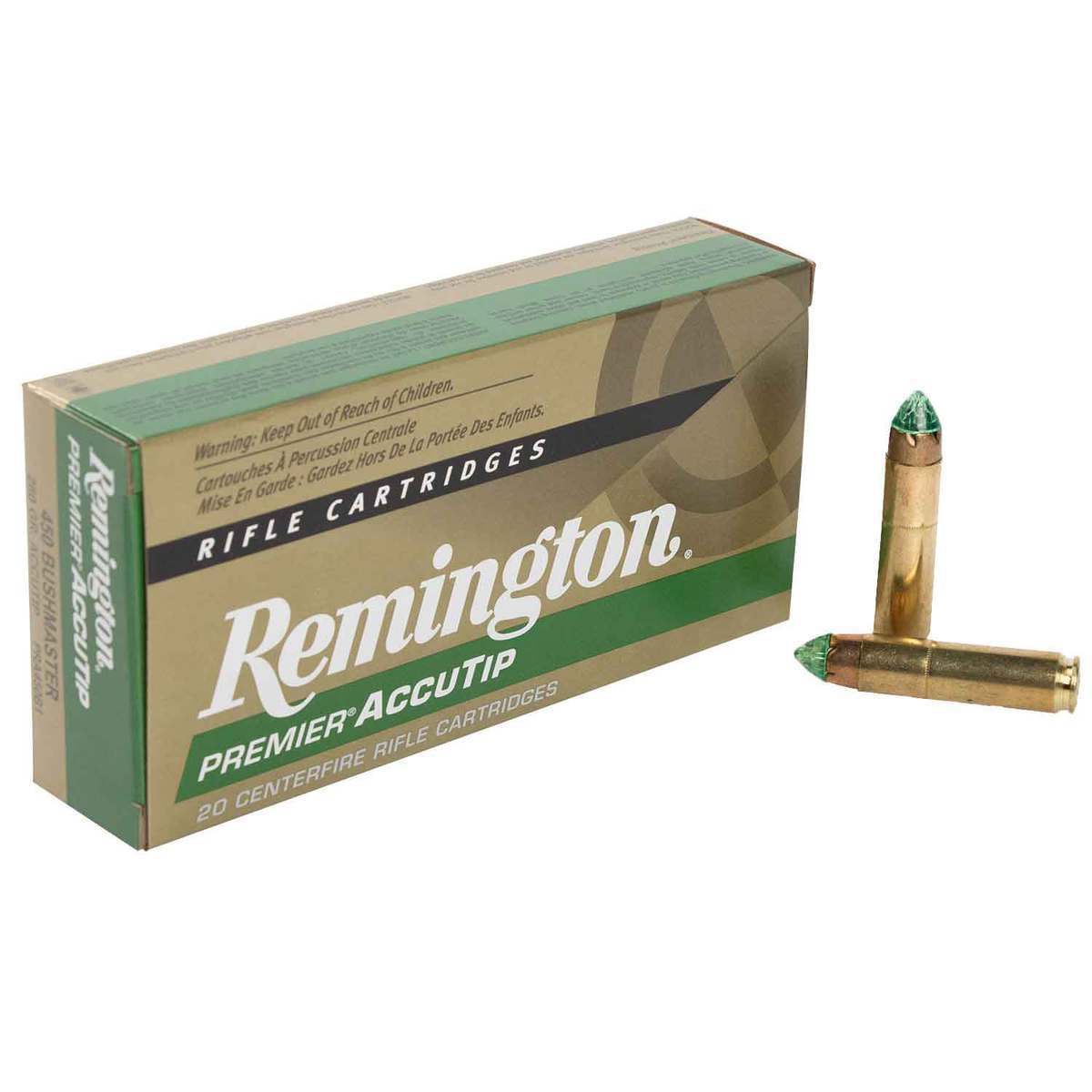 Remington Premier 450 Bushmaster 260gr AccuTip Rifle Ammo - 20 Rounds Remington Premier 450 Bushmaster 260gr AccuTip Rifle Ammo - 20 Rounds