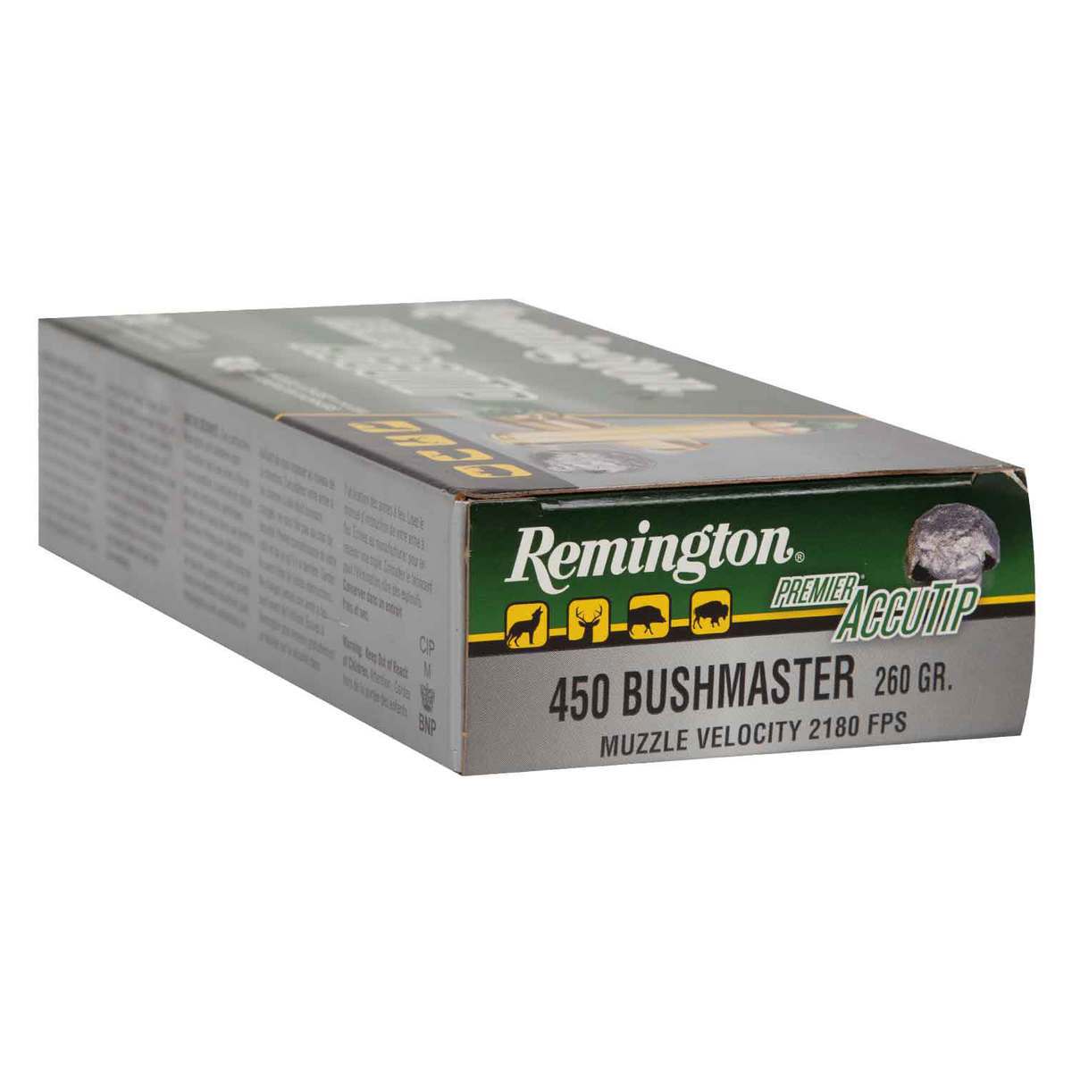Remington Premier 450 Bushmaster 260gr AccuTip Rifle Ammo - 20 Rounds Remington Premier 450 Bushmaster 260gr AccuTip Rifle Ammo - 20 Rounds
