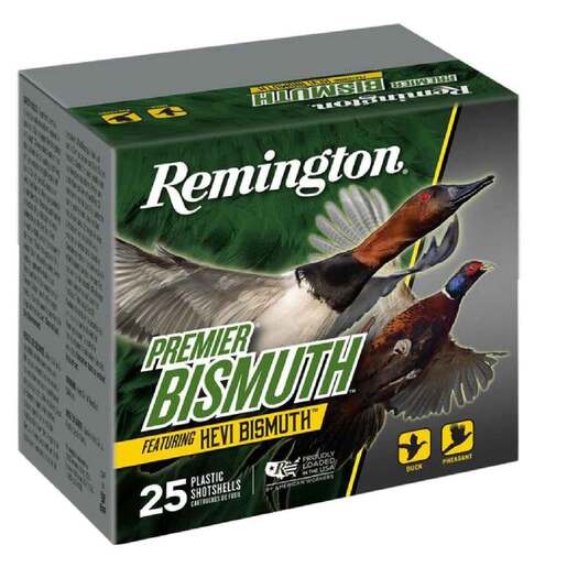 Remington Premier Bismuth 12 Gauge 2-3/4in #5 1-1/4oz Upland Shotshells Ammo - 25 Rounds Ammo - #5 25 Rounds - #5 Ammo
