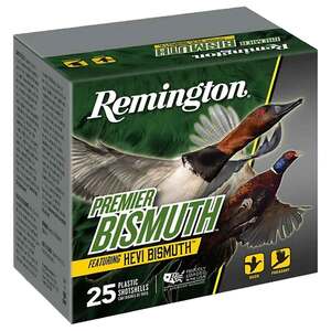 Remington Premier Bismuth 410 Gauge 3in #4 9/16oz Waterfowl Shotshells - 25 Rounds Remington Premier Bismuth 410 Gauge 3in #4 9/16oz Waterfowl Shotshells - 25 Rounds