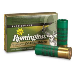 Remington Premier Coppersolid 12 Gauge 3in 1oz Sabot Slug Shotshells - 5 Rounds