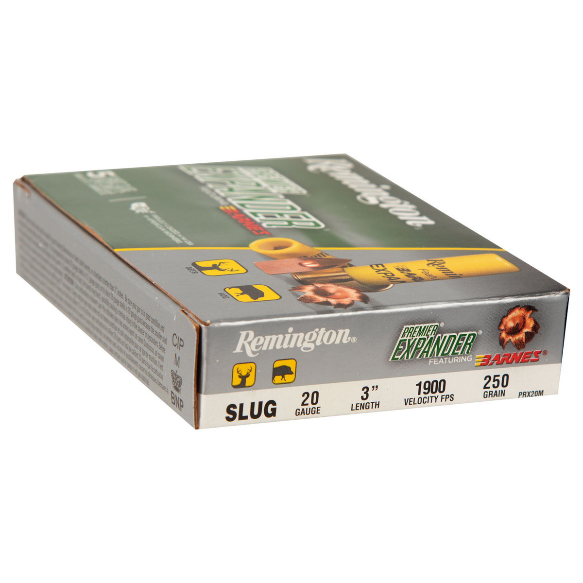Remington Premier Expander Sabot Slugs 20 Gauge 3in Slug Shotshells - 5 Rounds Remington Premier Expander Sabot Slugs 20 Gauge 3in Slug Shotshells - 5 Rounds
