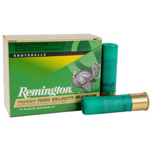 Remington Premier High-Velocity Magnum Turkey 12 Gauge 3-1/2in #4 2oz Turkey Shotshells - 10 Rounds Remington Premier High-Velocity Magnum Turkey 12 Gauge 3-1/2in #4 2oz Turkey Shotshells - 10 Rounds