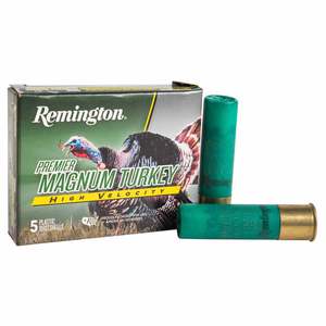 Remington Premier High-Velocity Magnum Turkey 12 Gauge 3-1/2in #4 2oz Turkey Shotshells - 5 Rounds
