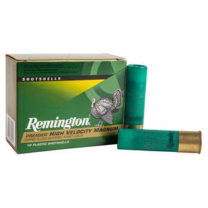 Remington Premier High-Velocity Magnum Turkey 12 Gauge 3-1/2in #5 2oz Turkey Shotshells - 10 Rounds Remington Premier High-Velocity Magnum Turkey 12 Gauge 3-1/2in #5 2oz Turkey Shotshells - 10 Rounds