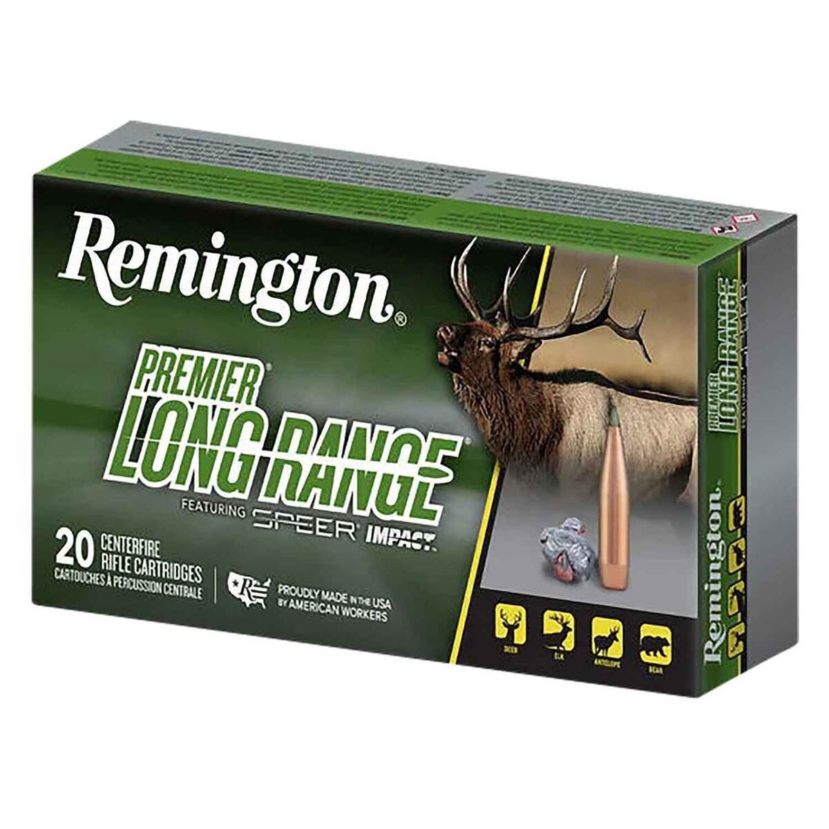 Remington Premier Long Rang 6mm Creedmoor 109gr Speer Impact Centerfire Rifle Ammo - 20 Rounds Remington Premier Long Rang 6mm Creedmoor 109gr Speer Impact Centerfire Rifle Ammo - 20 Rounds