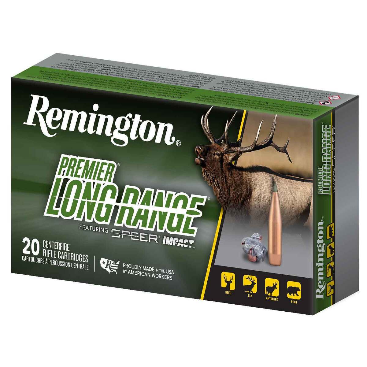 Remington Premier Long Range 30-06 Springfield Speer Impact 172gr Rifle Ammo - 20 Rounds Remington Premier Long Range 30-06 Springfield Speer Impact 172gr Rifle Ammo - 20 Rounds