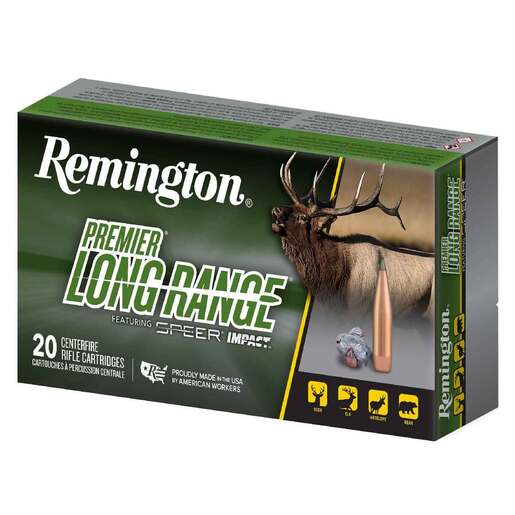 Remington Premier Long Range 300 Winchester Magnum Speer Impact 190gr Rifle Ammo Ammo - 20 Rounds 20 Rounds Ammo