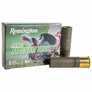 Remington Premier Magnum Turkey 10 Gauge 3-1/2in #4 2-1/4oz Turkey Shotshells - 5 Rounds Remington Premier Magnum Turkey 10 Gauge 3-1/2in #4 2-1/4oz Turkey Shotshells - 5 Rounds