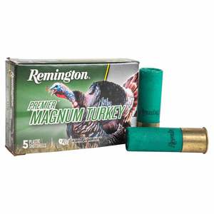 Remington Premier Magnum Turkey 12 Gauge 3in #4 2oz Turkey Shotshells - 5 Rounds Remington Premier Magnum Turkey 12 Gauge 3in #4 2oz Turkey Shotshells - 5 Rounds