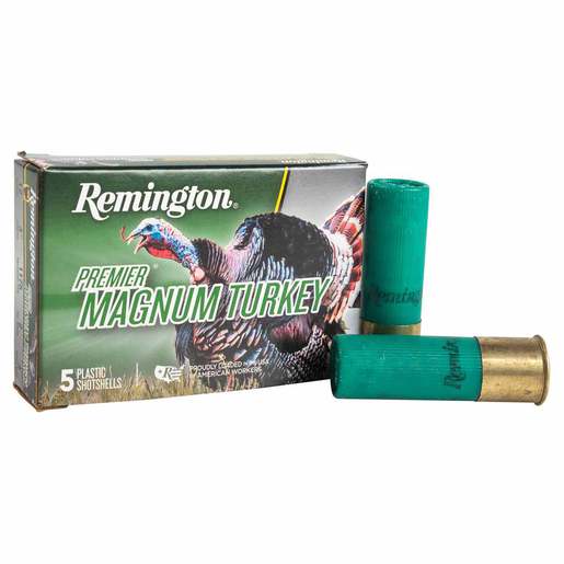 Remington Premier Magnum Turkey 12 Gauge 3in #4 2oz Turkey Shotshells – 5 Rounds – #4