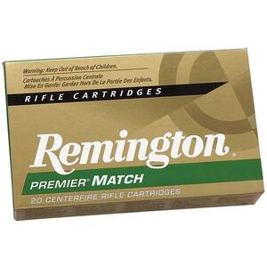 Remington Premier Match 223 Remington 62gr HP Match Rifle Ammo - 20 Rounds