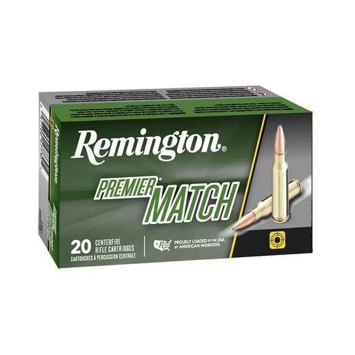 Remington Premier Match 6.8mm Remington SPC 115gr Sierra MatchKing BTHP Centerfire Rifle Ammo Ammo - 20 Rounds 20 Rounds Ammo