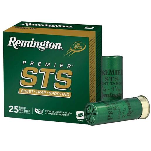Remington Premier STS 12 Gauge 2-3/4in #7.5 1-1/8oz Target Shotshells Ammo - 25 Rounds Ammo - #7.5 25 Rounds - #7.5 Ammo