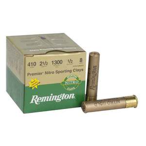 Remington Premier STS 410 2-1/2in #8 1/2oz Target Shotshells - 25 Rounds Remington Premier STS 410 2-1/2in #8 1/2oz Target Shotshells - 25 Rounds