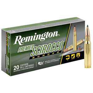 Remington Primer Scirocco 308 Winchester 165gr Swift Scirocco Bonded Rifle Ammo - 20 Rounds