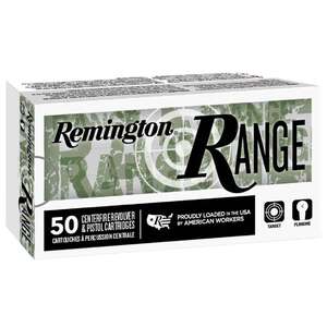 Remington Range 40 S&W 180gr Full Metal Jacket Handgun Ammo - 50 Rounds