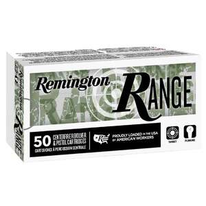 Remington Range 9mm Luger 124gr Full Metal Jacket Handgun Ammo - 50 Rounds