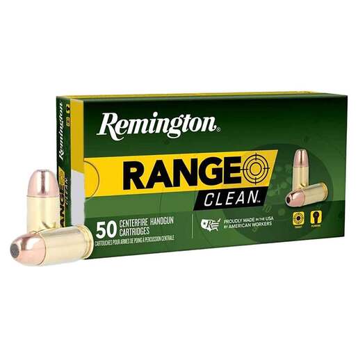 Remington Range Clean 380 Auto (ACP) 95gr FNEB Handgun Ammo Ammo - 50 Rounds 50 Rounds Ammo