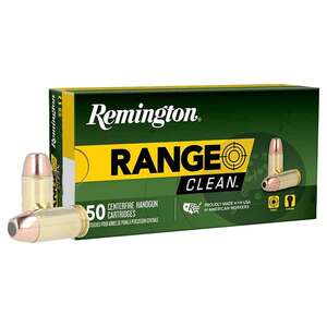 Remington Range Clean 40 Auto (ACP) 230gr FNEB Handgun Ammo - 50 Rounds
