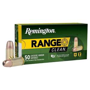 Remington Range Clean 9mm Luger 115gr FNEB Handgun Ammo - 50 Rounds